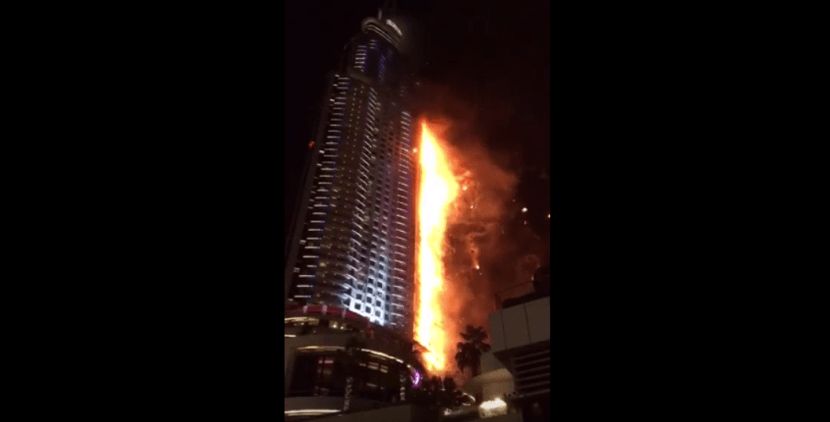 FIRE IN A LUXURY HOTEL IN DUBAI – ONE DEAD AND 14 INJURED