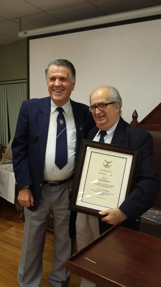 THE CHAPTER “ANATOLE” OF AHEPA HONORED JOHN THEODORIDIS AND ANGELO MANDATIS
