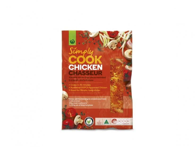 FOOD RECALL WOOLWORTHS Simply Cook Chicken Chasseur Sold in Victoria and Tasmania only