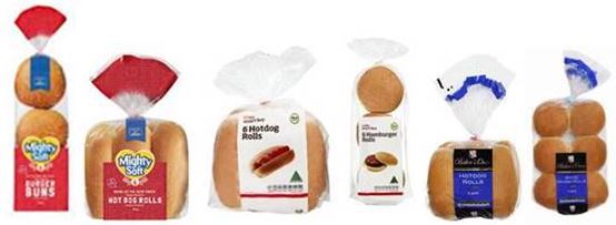 Quality Bakers Australia Pty Limited — Various Hot Dog Rolls, Hamburger Rolls and White Round Rolls